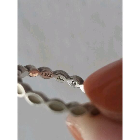 Authentic Pandora Rings & Earrings Cherry Blossom Ring Set Studs Sterling Silver - Picture 4 of 15